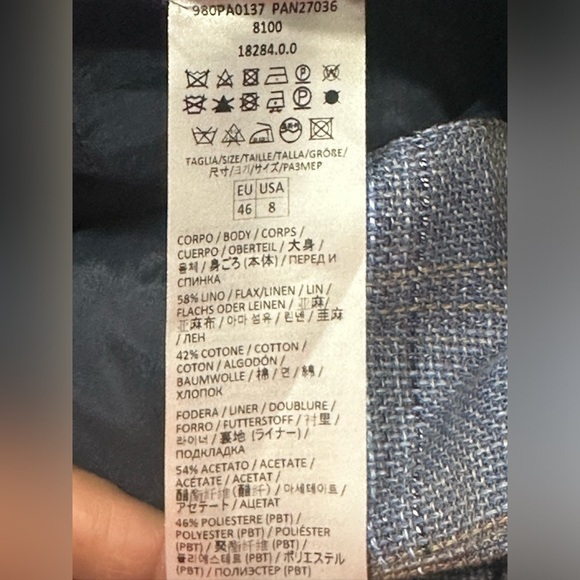 Eleventy Blue Plaid Trousers - Picture 5 of 5